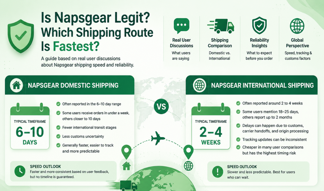 Is Napsgear Legit? Which Shipping Route Is Fastest?