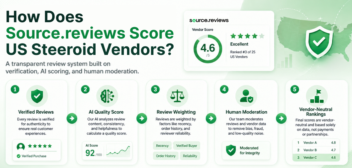 How Does Source.reviews Score US Steroid Vendors?