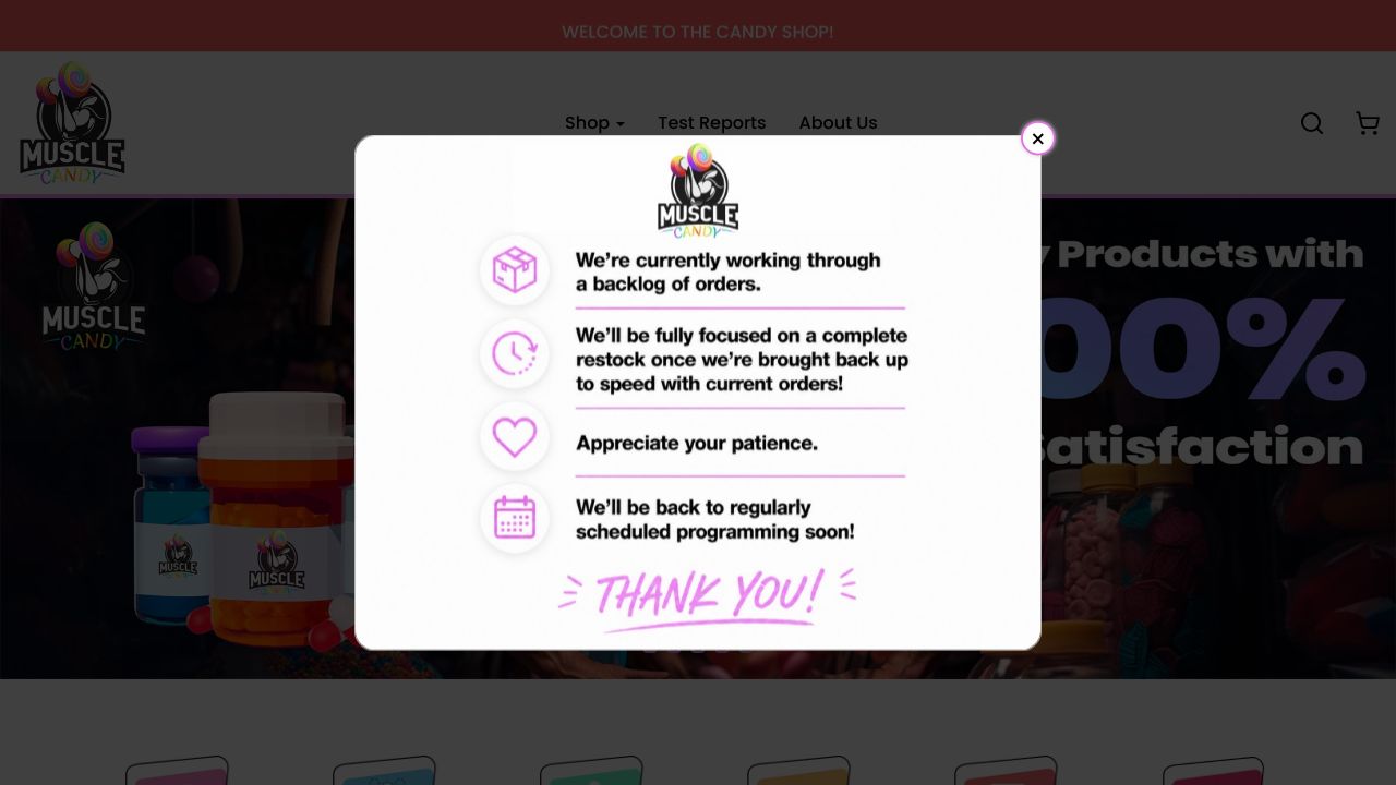 musclecandy.is logo